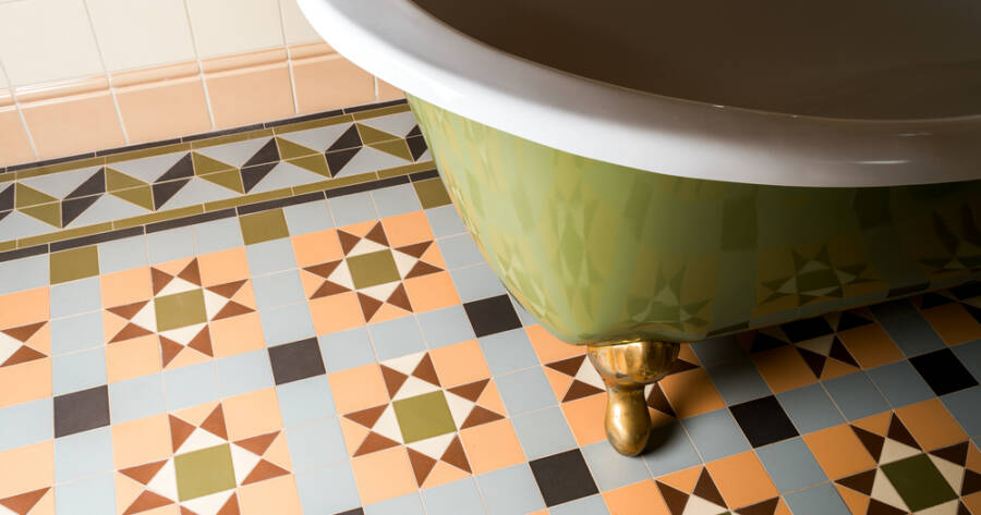 Top Bathroom Flooring Trends Replacing Large Rugs